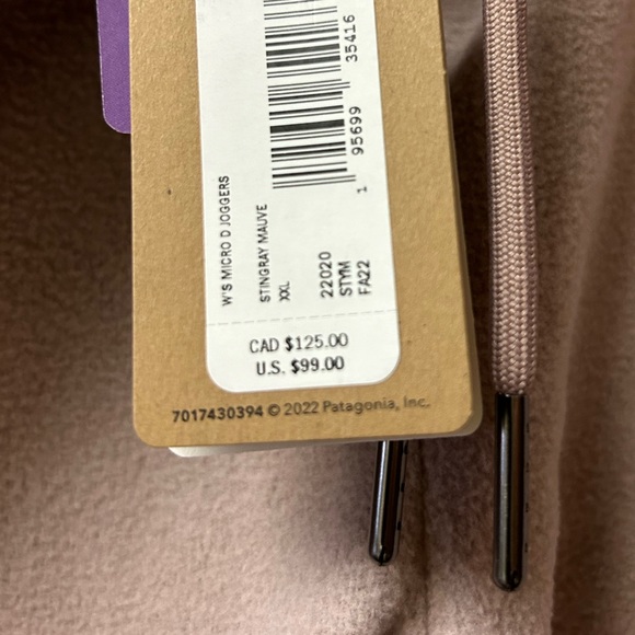 Patagonia NWT Micro D Joggers Reg Fit Light Lavender XXL - Picture 6 of 9